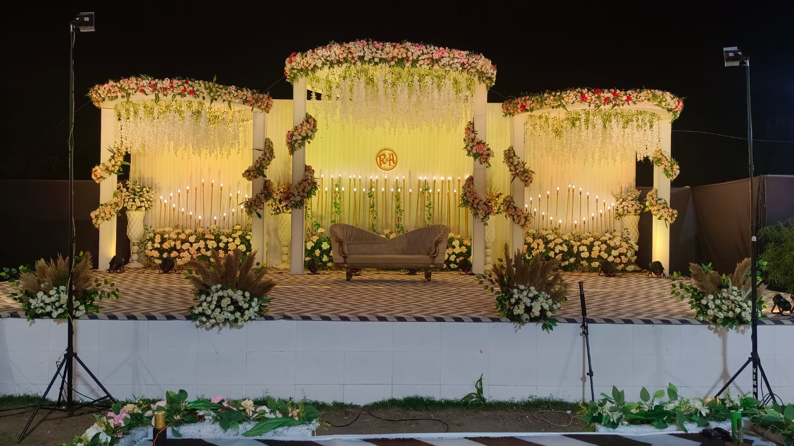 Luxury wedding stage